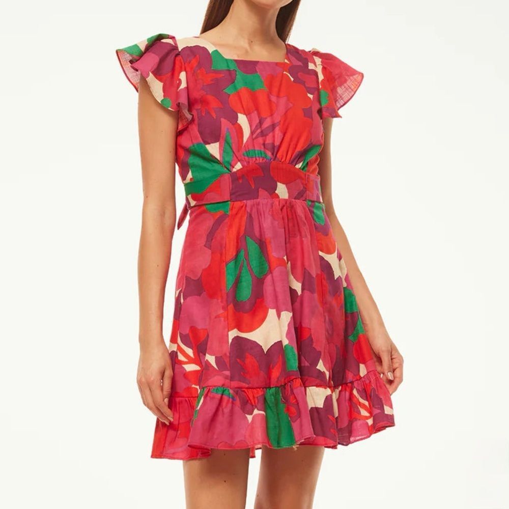 NWT MISA Los Angeles Belinda Dress in Flora Rosada Floral Size Medium M